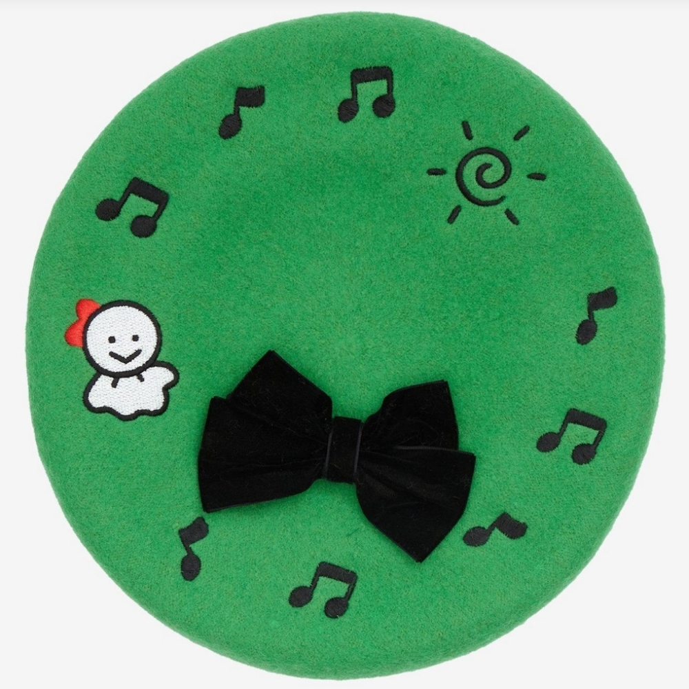 Keroppi Bow Beret Hat